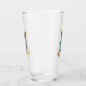 Summer Beach Boston Terrier Dog (zwart) Cute Glas (Rechts)