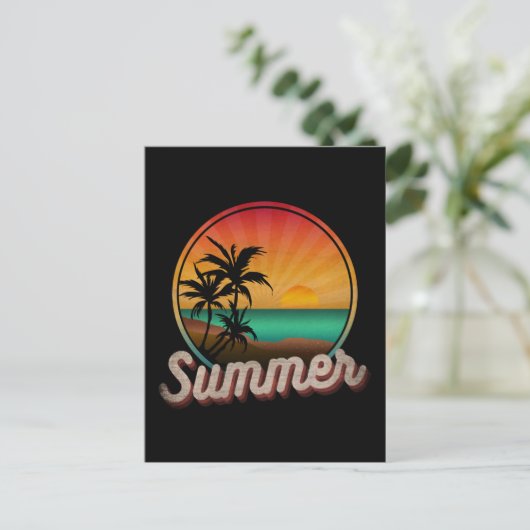 SUMMER BEACH  BRIEFKAART (Staand voorkant)