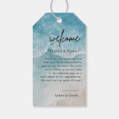 Summer Beach bruiloft welkomsttas Labels Cadeaulabel (Achterkant)