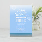 Summer Beach Bubbles Baby Shower-uitvindingen Kaart (Staand voorkant)