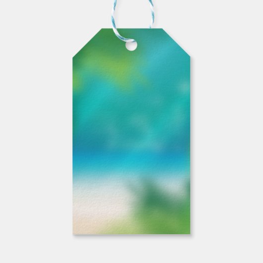 Summer Beach Cadeaulabel (Achterkant)