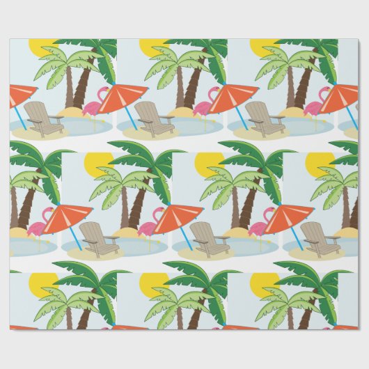 Summer Beach Cadeaupapier (Vlak)