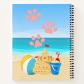 Summer Beach Cat Notitieboek (Achterkant)