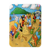 Summer Beach Cats Magnet Magneet (Verticaal)