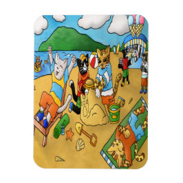 Summer Beach Cats Magnet Magneet