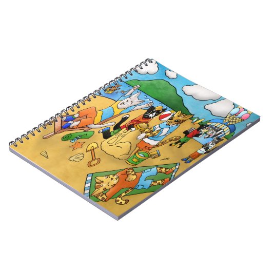 Summer Beach Cats Notitieboek (Linkerzijde)