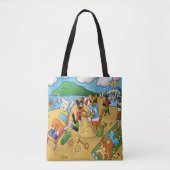 Summer Beach Cats Tote Bag (Voorkant)