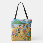 Summer Beach Cats Tote Bag (Achterkant)