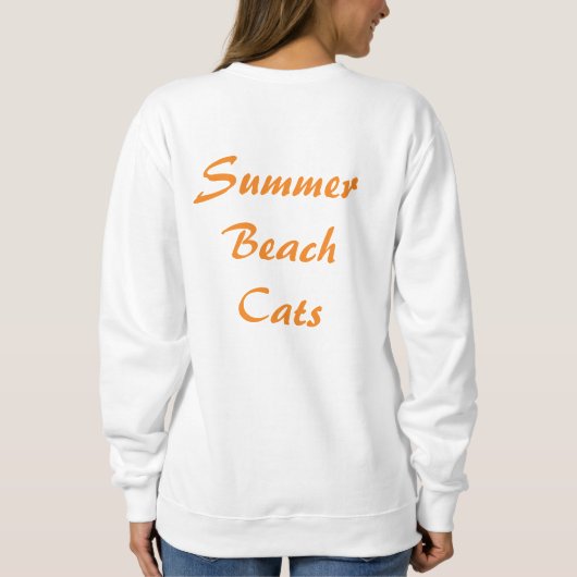 Summer Beach Cats Trui (Achterkant)