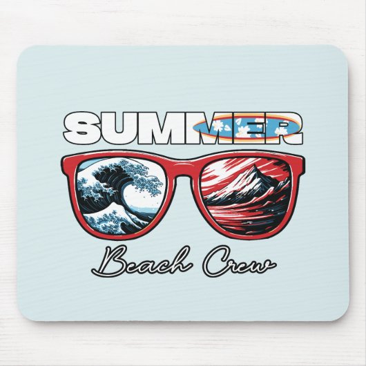 Summer Beach Crew - Zomervibes Muismat (Voorkant)
