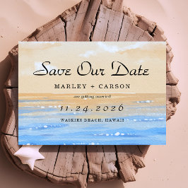Summer Beach Destination Wedding Save The Date