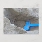Summer Beach Digging Sand Shovel, Scoop, Pspelen Briefkaart (Voorkant)