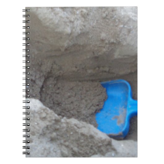 Summer Beach Digging Sand Shovel, Scoop, Pspelen Notitieboek (Voorkant)