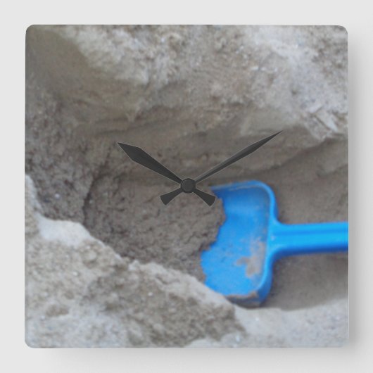 Summer Beach Digging Sand Shovel, Scoop, Pspelen Vierkante Klok (Voorkant)