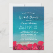 Summer Beach Elegant Floral Vrijgezellenfeest Kaart (Voorkant)