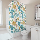 Summer Beach Essentials Pattern (1) Douchegordijn (In situ)