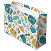 Summer Beach Essentials Pattern (1) Groot Cadeauzakje (Achterkant Gekanteld)