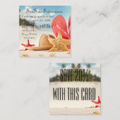 Summer Beach Event Party Visitekaartje (Voorkant / Achterkant)