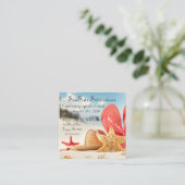 Summer Beach Event Party Visitekaartje (Staand voorkant)