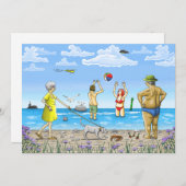 Summer Beach Feestdagenkaart (Voorkant / Achterkant)