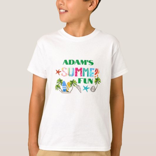 Summer Beach Fun T-shirt (Voorkant)