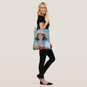 Summer Beach Girl Anime Canvas tas (Op model)