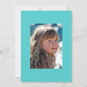 Summer Beach Girl Birthday Party Kaart (Achterkant)