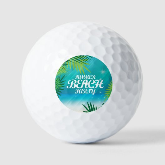 Summer Beach Golfballen (Voorkant)