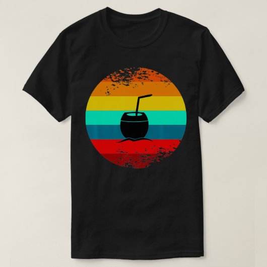 Summer Beach Graphic Thormor Tropical Coconut T-shirt (Design voorkant)