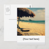 Summer Beach Greeting Briefkaart (Voorkant / Achterkant)