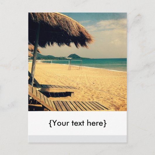 Summer Beach Greeting Briefkaart (Voorkant)