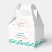 Summer Beach Here Comes The Son Baby Shower Bedankdoosjes (Achterkant)