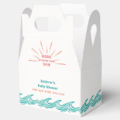 Summer Beach Here Comes The Son Baby Shower Bedankdoosjes (Geopend)