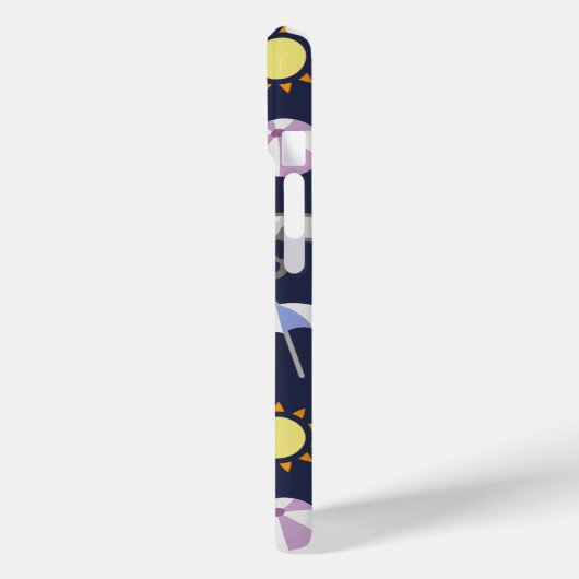 Summer Beach Holiday Blue Pattern - Gepersonalisee Case-Mate iPhone Case (Achterkant / Links)