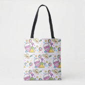 Summer Beach Holiday Doodles Pattern Tote Bag (Voorkant)