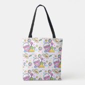 Summer Beach Holiday Doodles Pattern Tote Bag (Achterkant)