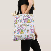 Summer Beach Holiday Doodles Pattern Tote Bag (Dichtbij)