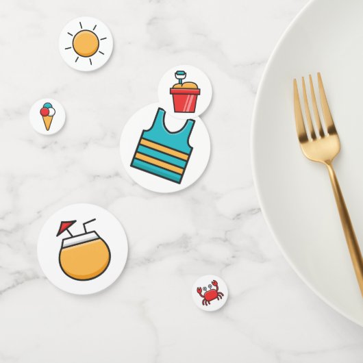 Summer Beach Icon Mix ID532 Confetti (Groep)