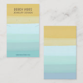 Summer Beach Jewelry Display Kaart Visitekaartje (Voorkant / Achterkant)