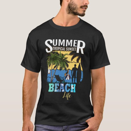 Summer Beach Life Party T-shirt (Voorkant)