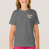 Summer Beach Life, Seashells Heart T-shirt (Voorkant)