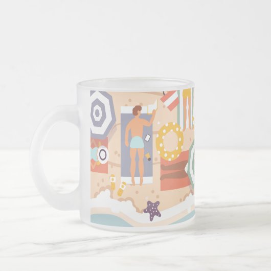 Summer Beach Matglas Koffiemok (Links)