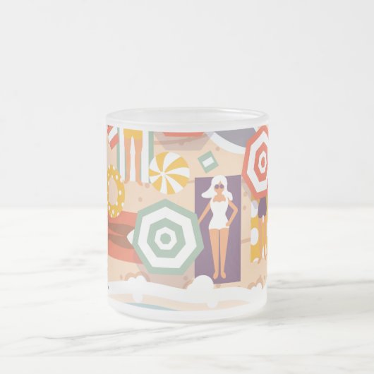 Summer Beach Matglas Koffiemok (Center)