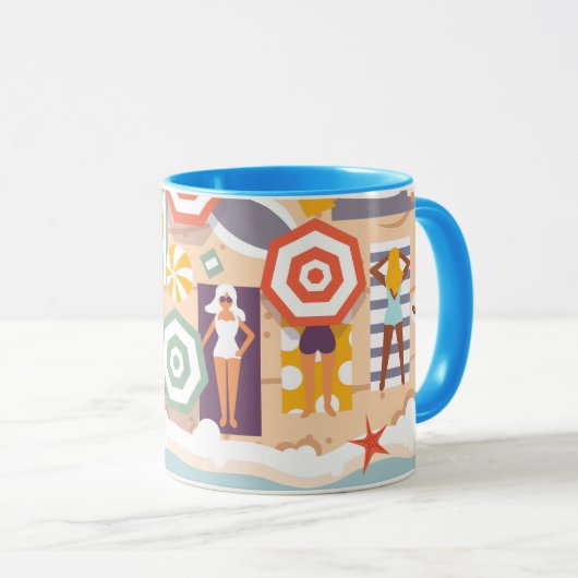 Summer Beach Mok (Voorkant rechts)