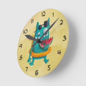 Summer Beach Monster Ronde Klok (Hoek)