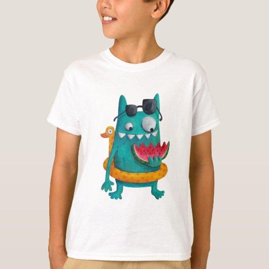 Summer Beach Monster T-shirt (Voorkant)