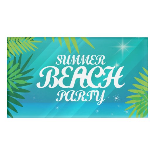Summer Beach Naambadge (Voorkant)