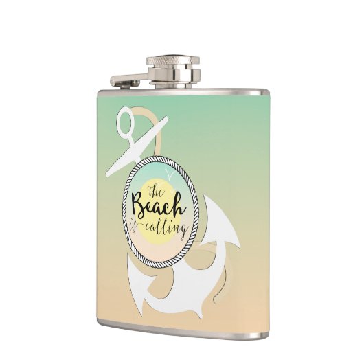 Summer Beach Nautical Typography Heupfles (Links)