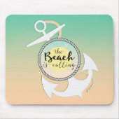Summer Beach Nautical Typography Muismat (Voorkant)