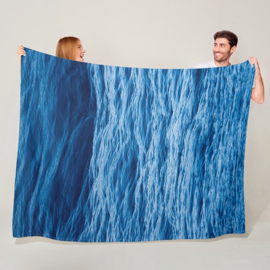 Summer Beach Ocean Waves Fleece Deken (In situ)